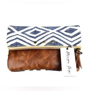 NWT Genuine  leather clutch